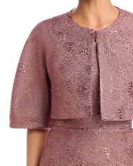 テリジョンバイリッキーフリーマン レディース トップス ワンピース トール ストラップレス ジャケット Teri Jon by Rickie Freeman Metallic Jacquard Str