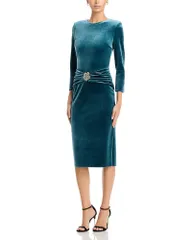 チアラ ボニ プティ ローブ レディース トップス ワンピース ベルベット Chiara Boni La Petite Robe Yaras Embellished Velvet Dressherwo