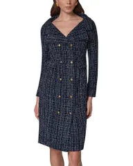 ダナ キャラン ニューヨーク レディース アウター ジャケット・ブルゾン ツイード Donna Karanew York Tweedouble Breasted Jacket Dress Night