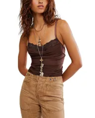 フリーピープル レディース トップス シャツ メッシュ ボディースーツ Free People Hard Launch Corset Mesh Bodysuit Mochaccino
