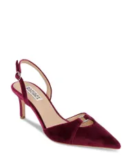 バッジェリーミシュカ レディース シューズ パンプス Badgley Mischka Womens Roger Slingback Pumps Wine Velvet ワイン