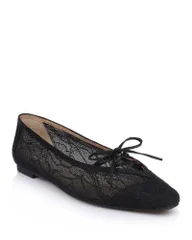 バッジェリーミシュカ レディース シューズ パンプス レース Badgley Mischka Womens Raelyn Lace Ballet Flats Black Lace ブラック