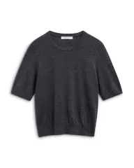 ジェラルド・ダレル レディース アウター ニット・セーター ウール Gerardarel Reine Merino Wool Short Sleeve Sweater Charcoal チャコール