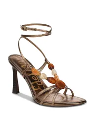 サムエデルマン レディース シューズ サンダル Sam Edelman Womens Imani 2 Strappy Sandals Deep Gold ゴールド
