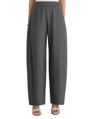 レイス レディース ボトムス カジュアルパンツ REISS Elle Barreleg Trousers Grey グレー