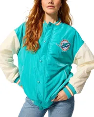 テレズ レディース アウター ジャケット・ブルゾン Terez Sports Team Bomber Jackets Miami Dolphins