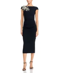チアラ ボニ プティ ローブ レディース トップス ワンピース キャップ Chiara Boni La Petite Robe Hesup Embellished Cap Sleeve Dress B