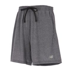 newbalance(ニューバランス) Sport Essentials ヘザーテックニットショーツ7インチ マルチアスレ ウェア ショートパンツ MS41073 〇、(BK)ブラック
