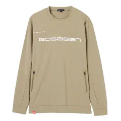 【新品】 ロサーセン（ROSASEN） ゴルフウェア 超撥水 長袖クルーネックシャツ 044-35212-26SS-052（ベージュ/Ｌ/Men's）