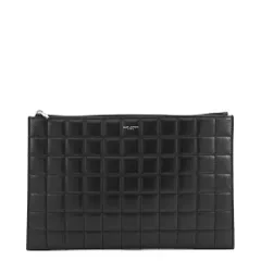 サンローランパリ クラッチバッグ キルティング レザー 760708 SAINT LAURENT PARIS 黒