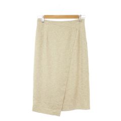 ノーリーズ Nolley's sophi スカート 38 ベージュ ラップデザイン ミディ丈 /MN45 ■GY70