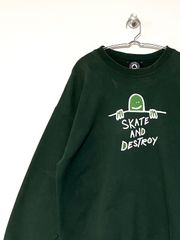 【THRASHER】GONZ SAD LOGO-CREW スウェット L Mark Gonzales スラッシャー スケート 古着
