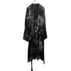 26SS YOHJI YAMAMOTO POUR HOMME INK LINING MESSAGE PRINTED GOWN HK-J68-431 サイズ4 ヨウジヤマモトプールオム