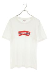 シュプリーム ×コムデギャルソンシャツ COMME des GARCONS SHIRT 17SS Box Logo Tee ペーパーアートボックスロゴTシャツ メンズ M