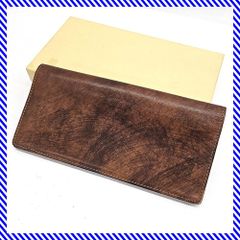 ヴィンテージ box21 長財布 二つ折り ブラウン 本革 ロングウォレット カードケース 茶 レディース 38