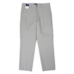 ベーシックエディションズ BASIC EDITIONS 未使用 デッドストック 00s 2000年代 ノータック チノパンツ トラウザー 定番 シンプル USA ヴィンテージ 古着 メンズ ライトグレー W32 L30【中古】