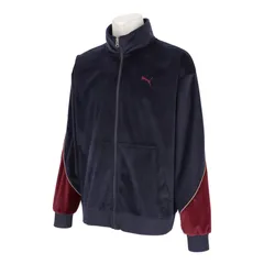 PUMA(プーマ) CORE HERITAGE ベロア トラック JKT スポーツスタイル ウェア トレーニングシャツ 690134 〇、(16)NEWNAVY