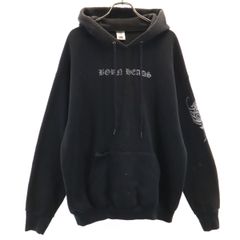 FRUIT OF THE LOOM フルーツオブザルーム 90s 長袖 スウェットパーカー L ブラック メンズ 古着