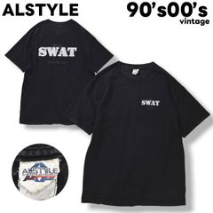 90s 00s ヴィンテージ ALSTYLE アルスタイル SWAT アメリカ 警察 特殊部隊 ハワイ ホノルル プリント Tシャツ クルーネック カットソー XL ブラック アメカジ ストリート カジュアル メンズ