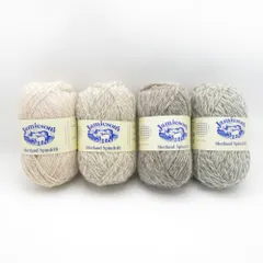 毛糸 Jamieson's Shetland Spindrift アソート 4玉セット 未使用品