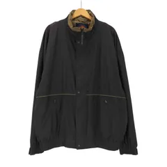 ユーズドフルギ USED古着 SUN MOUNTAIN 90S OLD Waterproof 裏地 メッシュ ウォータープルーフ フルジップ ブルゾン ジャケット ブラック メンズ  XXL