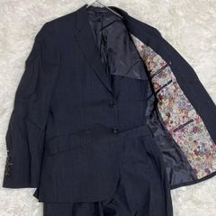 ポールスミス コレクション シルク混 セットアップスーツ ストライプ 花柄裏地