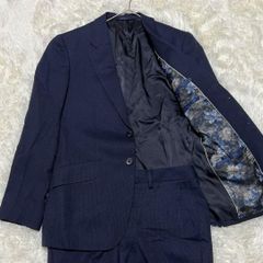 ポールスミス 2022年 花柄裏地 ドット スーツ セットアップ ネイビー S
