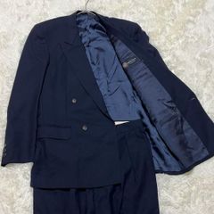 ポールスミス コレクション ダブル スーツ セットアップ ネイビー L ウール