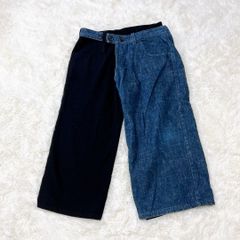 トリココムデギャルソン シルク リネン ワンピース シワ加工チェック柄 