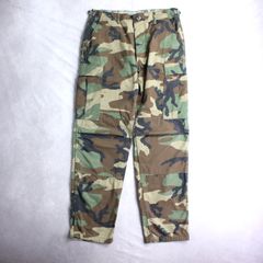 80s 米軍 ウッドランド カーゴパンツ MEDIUM-REGULAR ウエスト93cm ミリタリーパンツ ノンリップ ビンテージ コンバットBDU