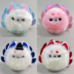 【中古】ぬいぐるみマスコット・ぬいぐるみバッジ 全4種セット 「ちょコンと九尾さまでかぽん参」