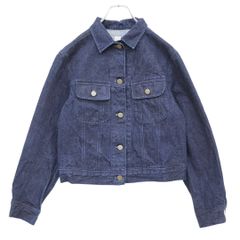 カネコイサオ★定番デザイン♪デニムジャケット インディゴブルー系 前開き 無地 ピンクハウス系＊z23356