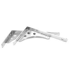 ★新品★棚受け金具 L字型 ステンレス アイアンブラケット ２way シェルフ 重荷重用 ネジ入り 2個セット (300mm) 3334f268
