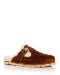 スチュアート ワイツマン レディース シューズ サンダル Stuart Weitzman Womens Chrystie Shearling Clogs Doe