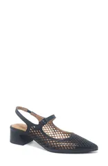 ジェントルソウルズ レディース シューズ パンプス Gentle Souls Gladys Perf Slingback Pump Black Leather ブラック