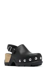 ソレル レディース シューズ サンダル SOREL ROAMN RVT Clog Women BLACK BLACK ブラック