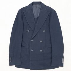 UNITED ARROWS ユナイテッドアローズ テーラードジャケット ダブル ネイビー コットン メンズ 44 b03142