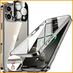 送料無料★NIANGUO【ロック機能付き・自動ポップアップボタン】iPhone16 Pro Max 用 ケース 両面強化 アウトレット