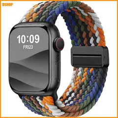 【期間限定】送料無料★[Nartooston] コンパチブル アップルウォッチ バンド ナイロン 通気 編み込み マグネット スポー