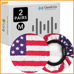 【即納】送料無料★Geekria カバー 2 ペア 互換性 イヤーパッドカバー (SGS認証済) 劣化防止、防塵 ヘッドホン交換