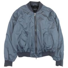 REPRESENT リプレゼント MA-1 ナイロンブルゾン ボンバージャケット ミリタリー ジップアップ M ブルーグレー メンズ 古着 中古 USED
