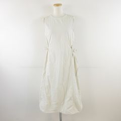 ムシンサ Musinsa Standard ワンピース ノースリーブ ひざ丈 アイボリー 白 S *A240