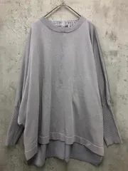 GALLEST ギャレスト 異素材 ドルマン ニット セーター size38/グレー ■■ レディース