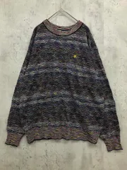 VAGIE バジエ MADE IN ITALY ボーダー ニット セーター マルチカラー ■■ レディース