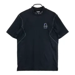 サイズ：46 MARK&LONA マークアンドロナ 2025年モデル ハイネック 半袖Tシャツ  ブラック系 [240101771149] ゴルフウェア メンズ ストスト