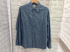 BUZZ RICKSON / 長袖シャツ/ BLUE CHAM BRAY WORK SHIRT / BR25995 / 綿100% / インディゴ / M / バズ・リクソンズ
