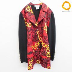 セリーヌ CELINE ヴィンテージ イタリア製 シルク ニット ジャケット テーラード ロゴ レディース [x1031796]