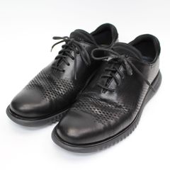 204)コールハーン メンズ シューズ US7.5/25cm  2.ゼログランド レーザー ウィング オックスフォード mens C23832