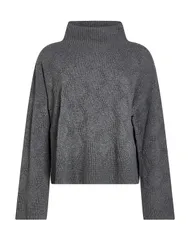 リビアナコンティ レディース アウター ニット・セータートルネック LIVIANA CONTI Gray グレー