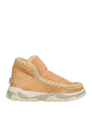 モウ レディース シューズ ブーツ・レインブーツ ショートブーツ MOU Beige ベージュ